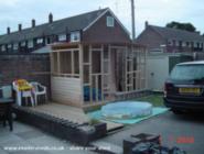 ongoing works of shed - The Last Outpost, South Yorkshire
