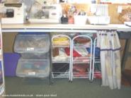 under worktop storage - ever bit of space filled of shed - The Studio, 
