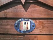 Nameplate - Shed of Legends of shed - Shed of Legends, East Midlands