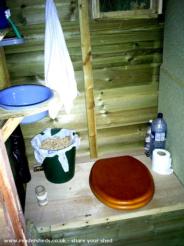 Compost toilet of shed - Kite Cabin, Carmarthenshire