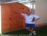 Complete with proud owner of shed - , 