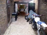 The entrance of shed - , 