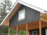 Gable End Soffit May 2009 of shed - The Yonderosa Mini-Delux, 