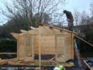 Building under way of shed - Dingle Nook, 