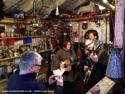 Boho Dancer in the shed of shed - songs from the shed, North Somerset