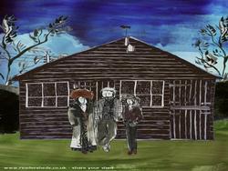 Emily Holmes Illustration of the shed of shed - songs from the shed, North Somerset