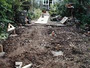 footings complete of shed - cottage in the woods, 