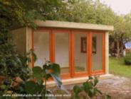 Side view of shed - Cotsmill Garden Office, Hampshire