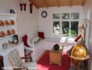 Interior-seating of shed - Little Oasis, Berkshire