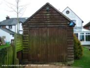 Rear elevation of shed - The Wahey Loft, 