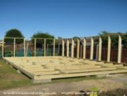 Second wall frame of shed - , 