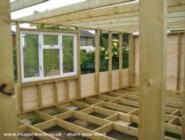 Rear Frame and cladding of shed - , 