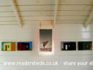 New additions - Studio 1 - Dwellings paintings - Beach angel print of shed - Dungeness open studios - Studio 1, Kent
