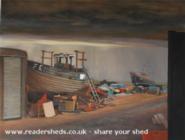 Successors and descendants - painting shown in Dungeness Open Studios of shed - Dungeness open studios - Studio 1, Kent