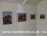 Studio 1 - Small shed paintings of shed - Dungeness open studios - Studio 1, Kent
