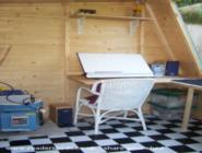 Shed studio of shed - CAER ARIANDRUIEN, Derbyshire