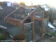 roof frame work of shed - corkys shed, North Yorkshire
