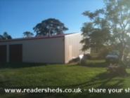 front of shed - Evos shed, 