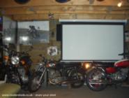 INSIDE BIKES AND SCREEN of shed - KENS CLASSIC CABIN, 