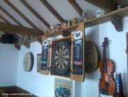 dart board of shed - Masons Arms, Neath Port Talbot