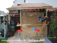 front of shed - Tiki Shack, 