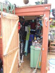 Inside there is lots of space to work of shed - Number two, 