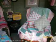 Inside view (cosy!) of shed - The House that 