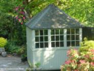 sideview of shed - My Mombasa inspired Pondhouse, West Midlands