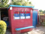 Side view of shed - , 
