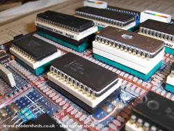 Shed main microprocessor board that controls everything, hundreds of very fine wires of shed - Intel Inside, Cumbria