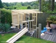 Stage 3 of shed - The Beach Bar, Shropshire