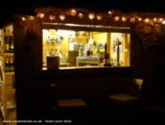 Night Scene of shed - The Beach Bar, Shropshire