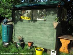 Front View of shed - Allotment urban chique, 