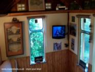 entertainment corner of shed - The Railway Retreat, 