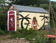 Shed Corner of shed - Urban Art Allotment Shed, 