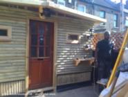 mac's cabin: front view