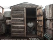 Front, both doors open of shed - The Net Hut Shed, East Sussex