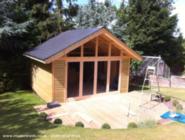 Roof nearly complete of shed - el Shed, Hertfordshire