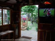 view back to entrance 1 of shed - Shark Shebeen, Kent