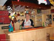 at the bar of shed - Shark Shebeen, Kent