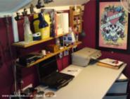 inside view of shed - Something Special Tattoo Shed, 