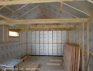 Petes Bike Shed: Insulation to inside