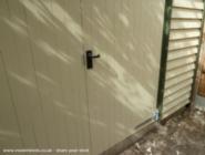Garage doors of shed - Petes Bike Shed, Bedfordshire
