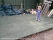 Rich's reclaimed workshop: the deck
