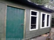 without glass of shed - Rich's reclaimed workshop, Leicestershire