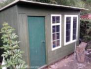 nearly finished of shed - Rich's reclaimed workshop, Leicestershire