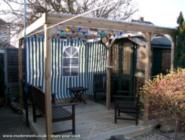 Alfresco area added of shed - The Frog & Toad, Hampshire