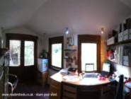 Internal panoramic of shed - Peter's Shed, Devon