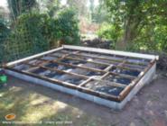 Starting to build on Block Plinth of shed - Peter's Shed, Devon
