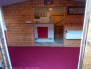 New lounge flooring (Red) of shed - The Garden Tavern, Norfolk